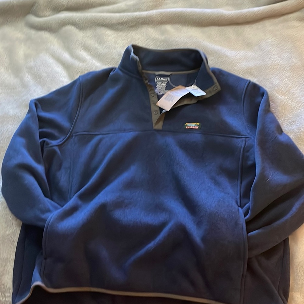 New with tags. LL Bean 1/4 Zip Sweater XXL